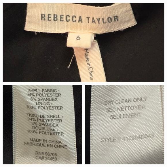 Rebecca Taylor Sonic Garden Fit and Flare Dress Geometrical Print Size 6 - Picture 4 of 6